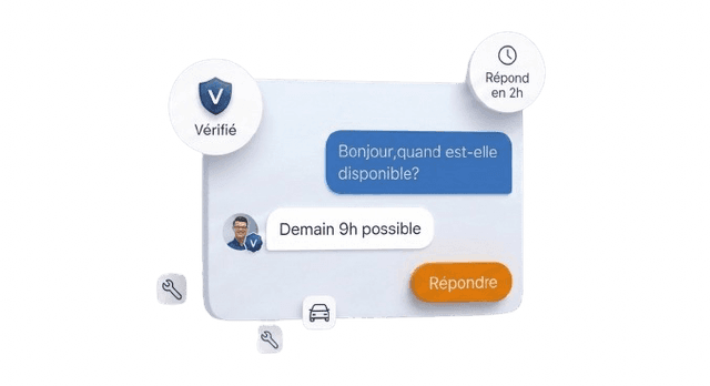 Messagerie avec les professionnels automobile